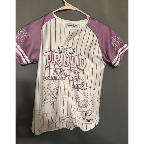 Other - Proud‎ Family Jersey Size Medium Penny Prouder Purple Baseball Headgear Classics